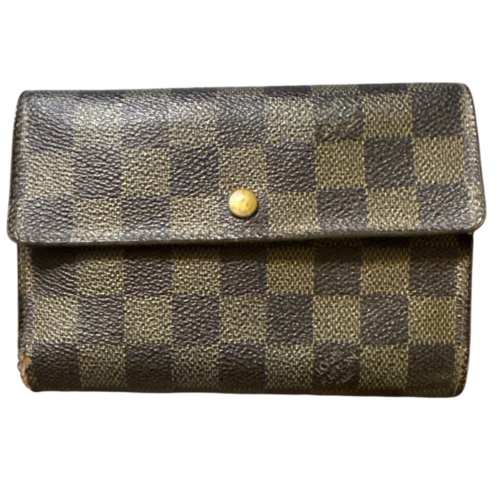 Louis Vuitton Damier Ebene Canvas French Wallet